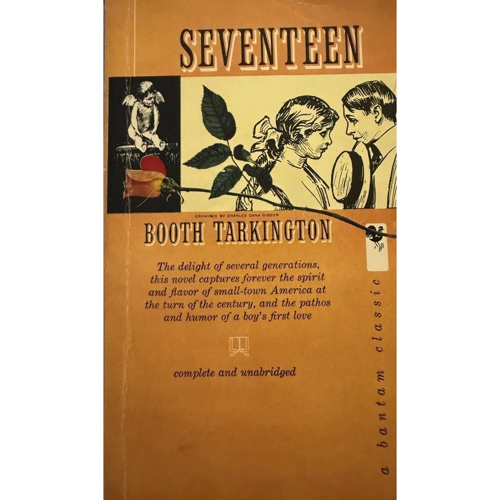 Seventeen Booth Tarkington 1959 Vintage Paperback pb jc bantam classic good